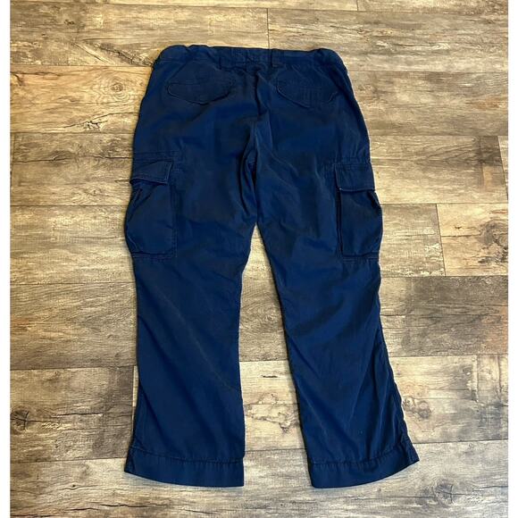 Polo Ralph Lauren Men’s 40 x 30 Paratrooper Cargo Military Pants Navy Blue - Picture 11 of 16
